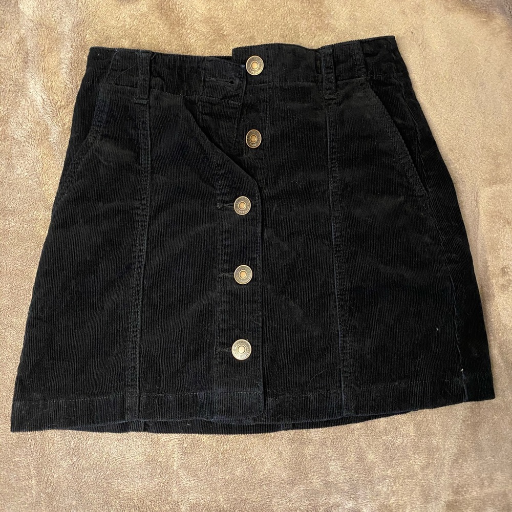 Forever 21 Black Suede Skirt